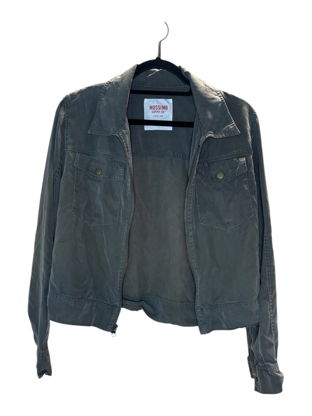 Mossimo Supply Co. Olive Utility Zip Jacket